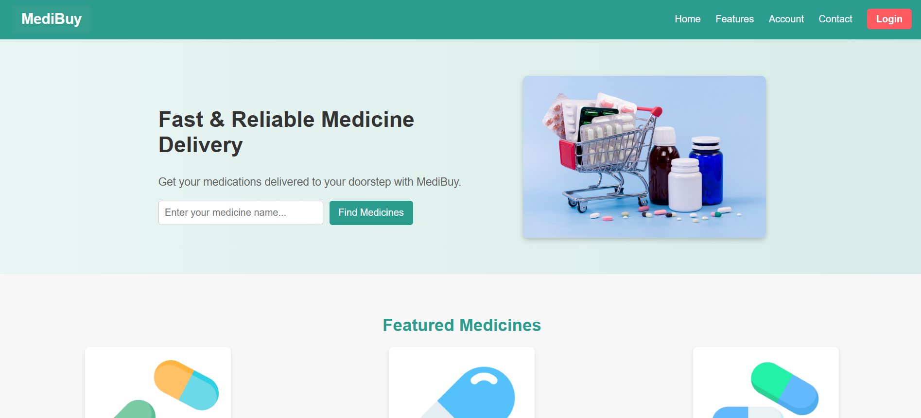MediBuy homepage