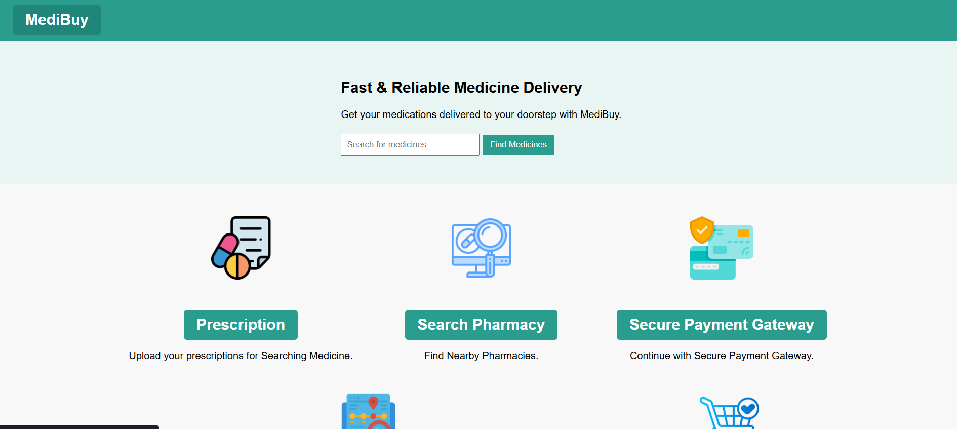 MediBuy user dashboard